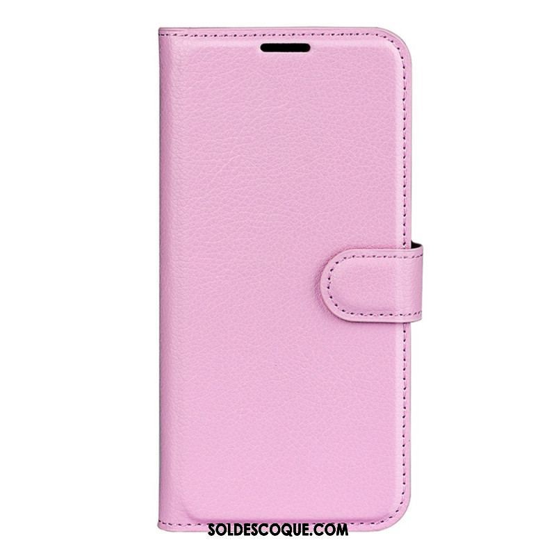 Housse Xiaomi 13 Simili Cuir Litchi Classique