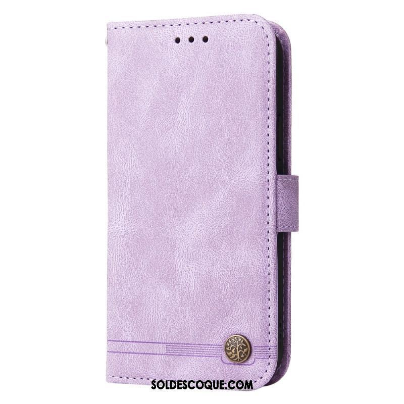 Housse Xiaomi 13 Style Cuir avec Rivet Décoratif