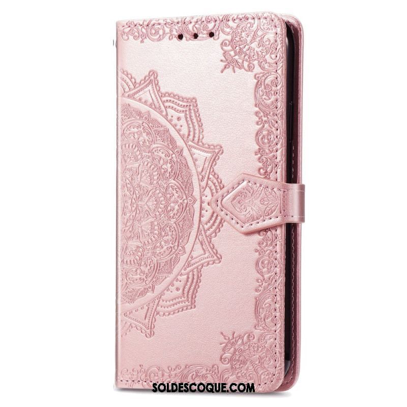 Housse Xiaomi Redmi A1 Mandala Soleil avec Lanière