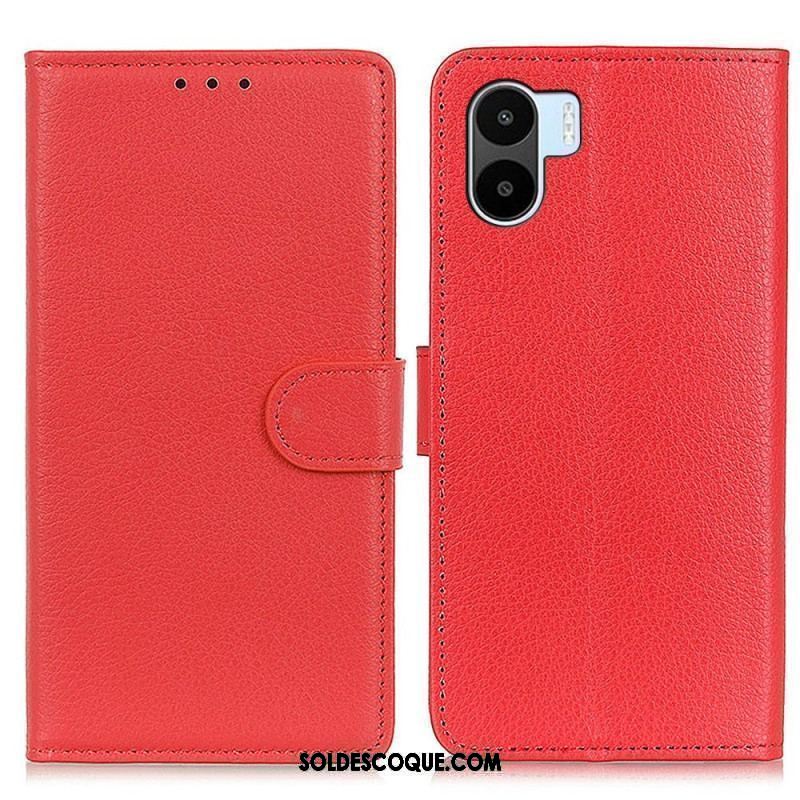 Housse Xiaomi Redmi A1 Simili Cuir Litchi