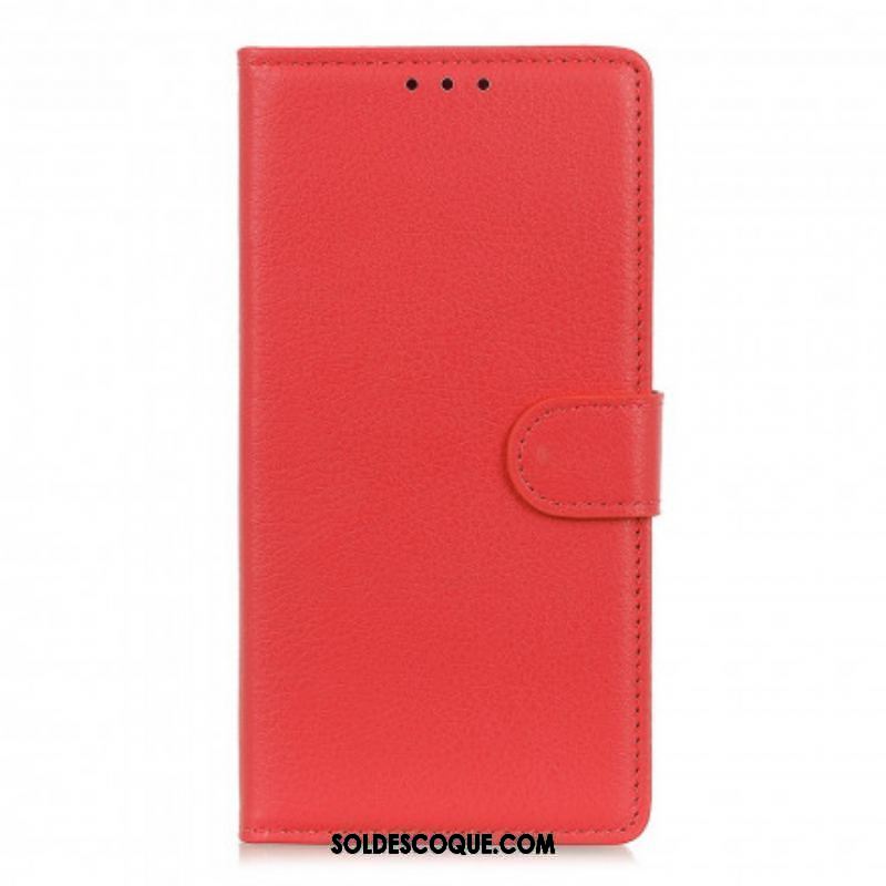 Housse Xiaomi Redmi Note 10/10S/Poco M5s Effet Cuir Litchi Premium