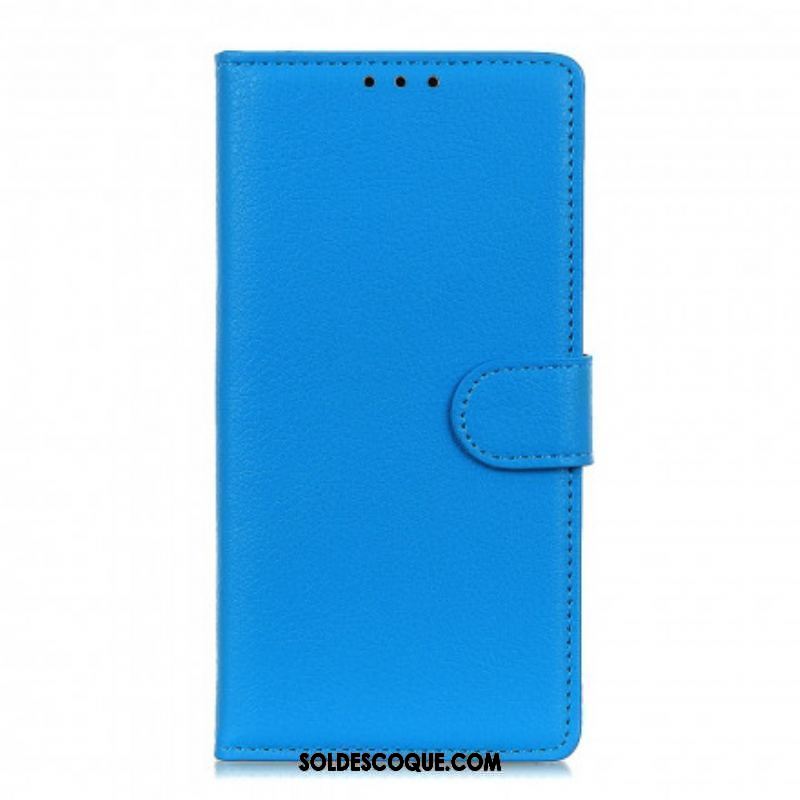 Housse Xiaomi Redmi Note 10/10S/Poco M5s Effet Cuir Litchi Premium