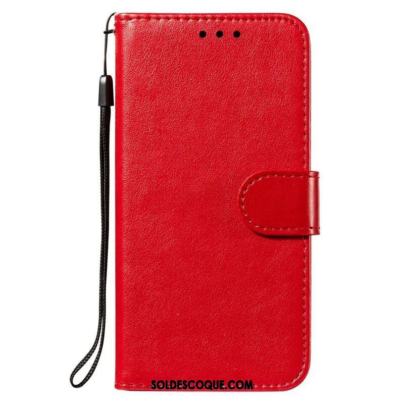 Housse Xiaomi Redmi Note 10 5G / Poco M3 Pro 5G Design Cuir avec Lanière
