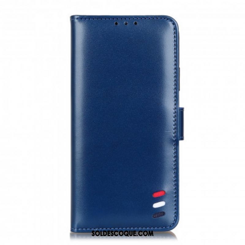 Housse Xiaomi Redmi Note 10 Pro Effet Cuir Tricolore