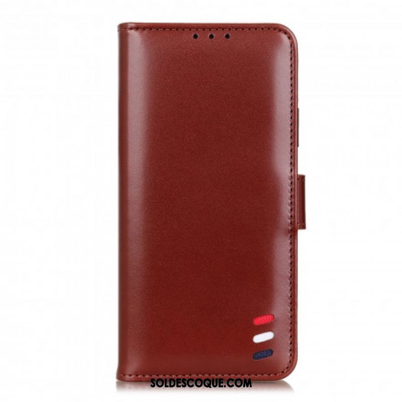 Housse Xiaomi Redmi Note 10 Pro Effet Cuir Tricolore