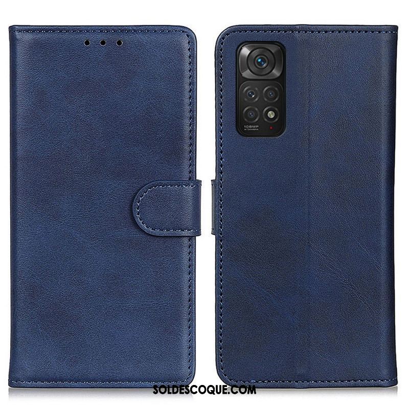 Housse Xiaomi Redmi Note 11 / 11s Effet Cuir Mat Rétro