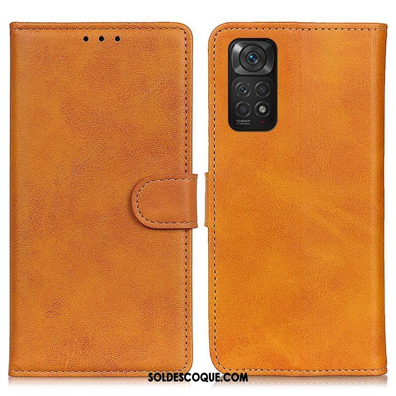 Housse Xiaomi Redmi Note 11 / 11s Effet Cuir Mat Rétro