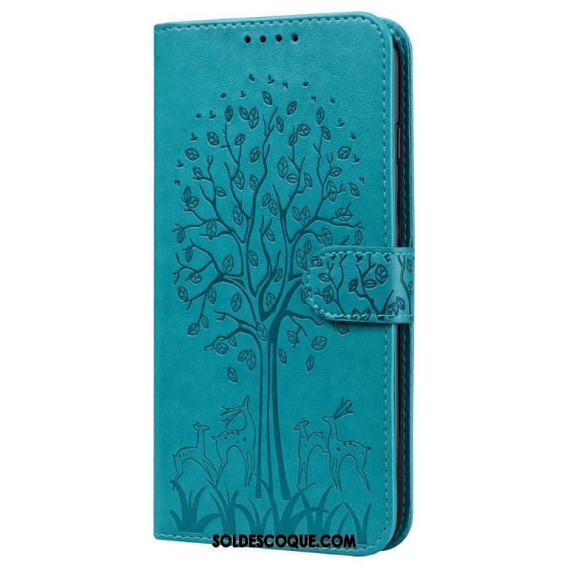 Housse Xiaomi Redmi Note 11 Pro / Note 11 Pro 5G Arbre et Cerfs