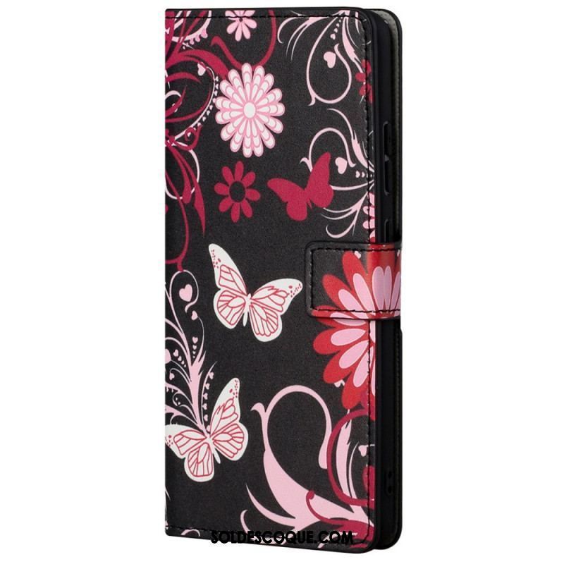 Housse Xiaomi Redmi Note 11 Pro / Note 11 Pro 5G Papillons et Fleurs
