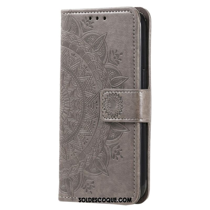 Housse Xiaomi Redmi Note 12 4G Mandala Soleil avec Lanière