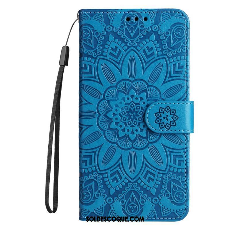 Housse Xiaomi Redmi Note 12/Poco X5 5G Déco Mandala à Lanière