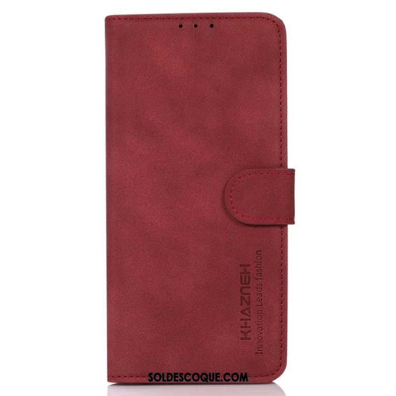 Housse Xiaomi Redmi Note 12/Poco X5 5G Effet Cuir Fashion KHAZNEH