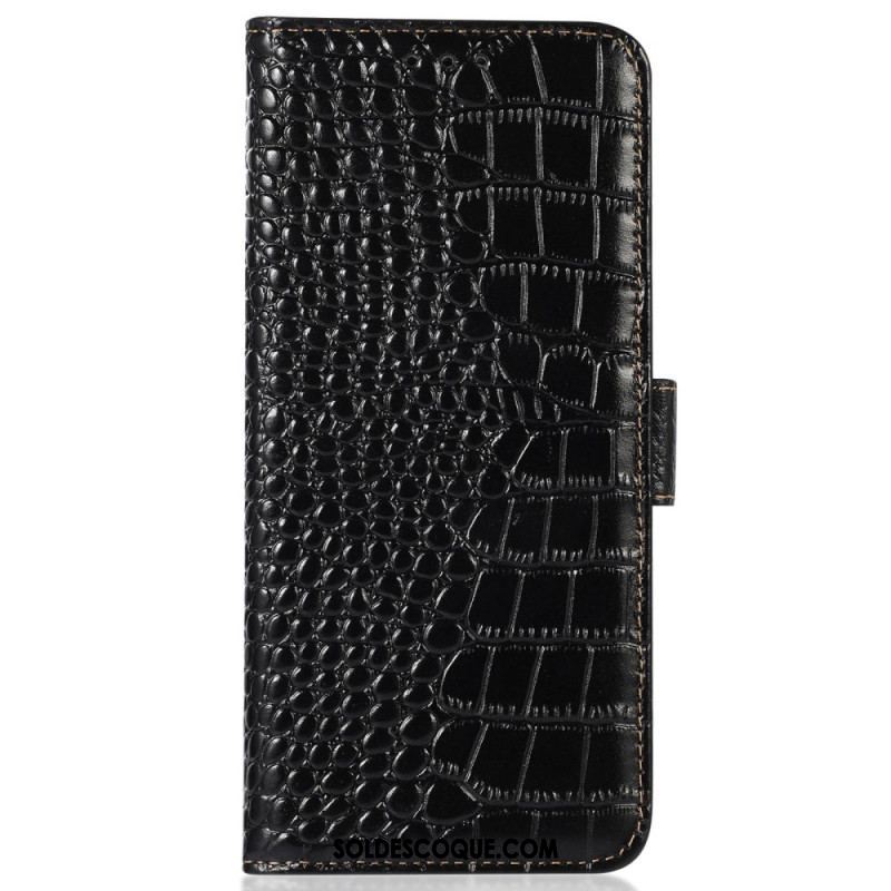 Housse Xiaomi Redmi Note 12/Poco X5 5G Style Crocodile RFID