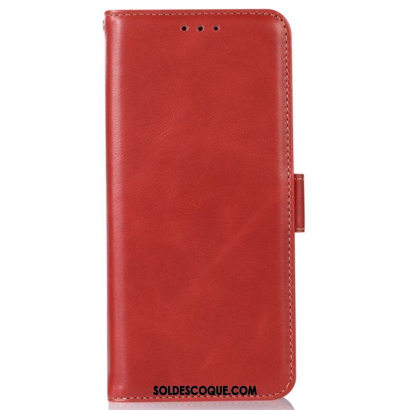 Housse Xiaomi Redmi Note 12/Poco X5 Véritable Cuir Fonction RFID