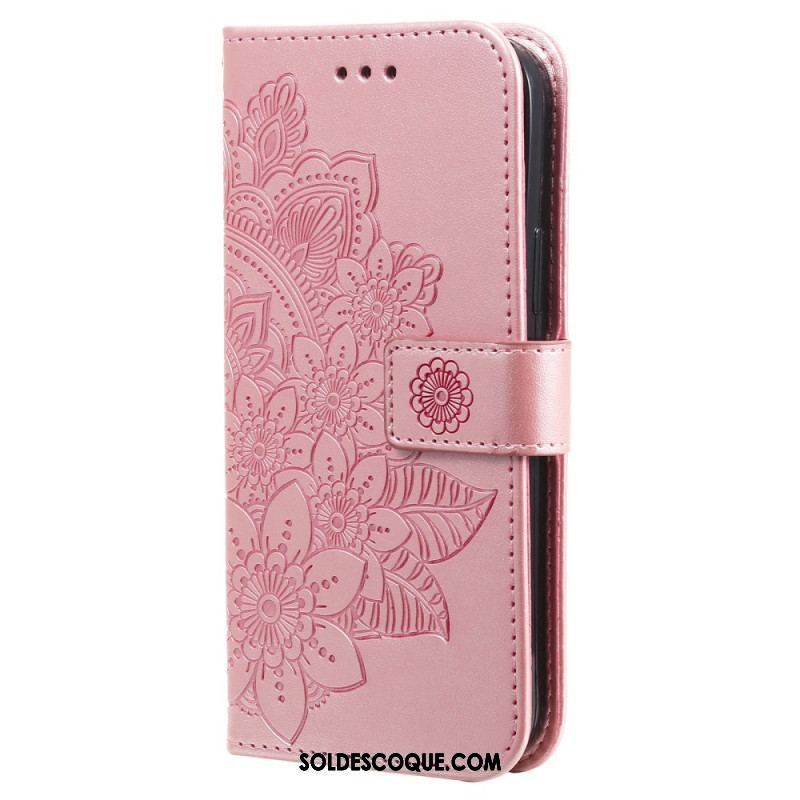 Housse Xiaomi Redmi Note 12 Pro Plus Fleur Mandala à Lanière