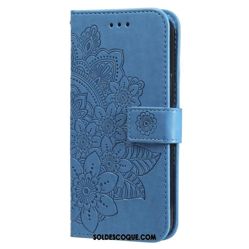 Housse Xiaomi Redmi Note 12 Pro Plus Fleur Mandala à Lanière