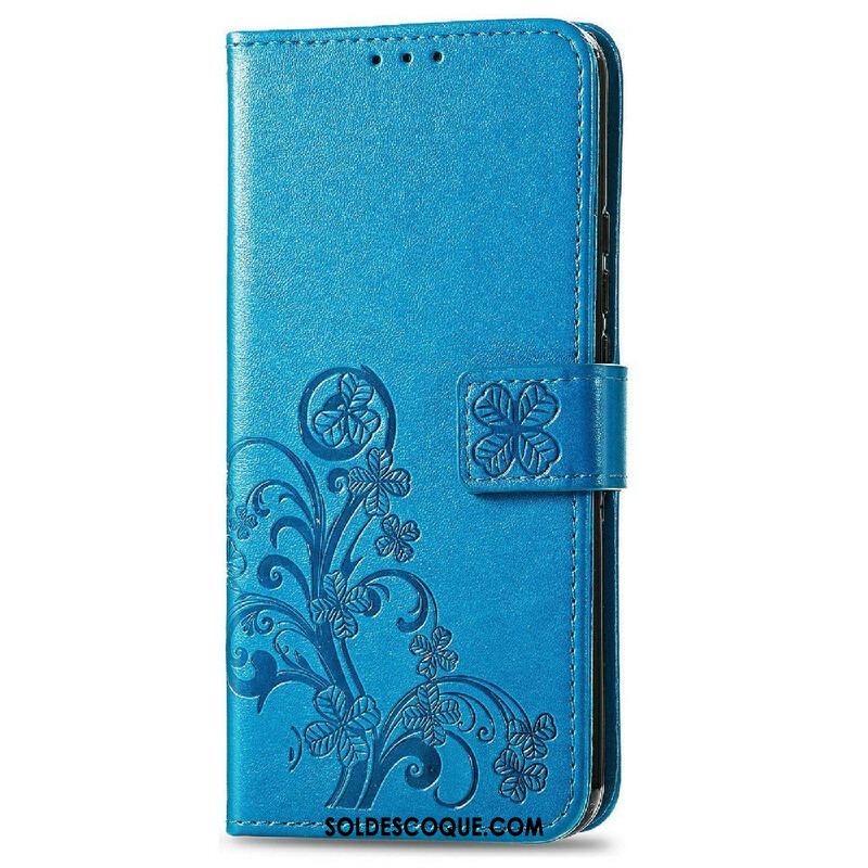 Housse iPhone 13 Mini Papillons et Fleurs à Lanière