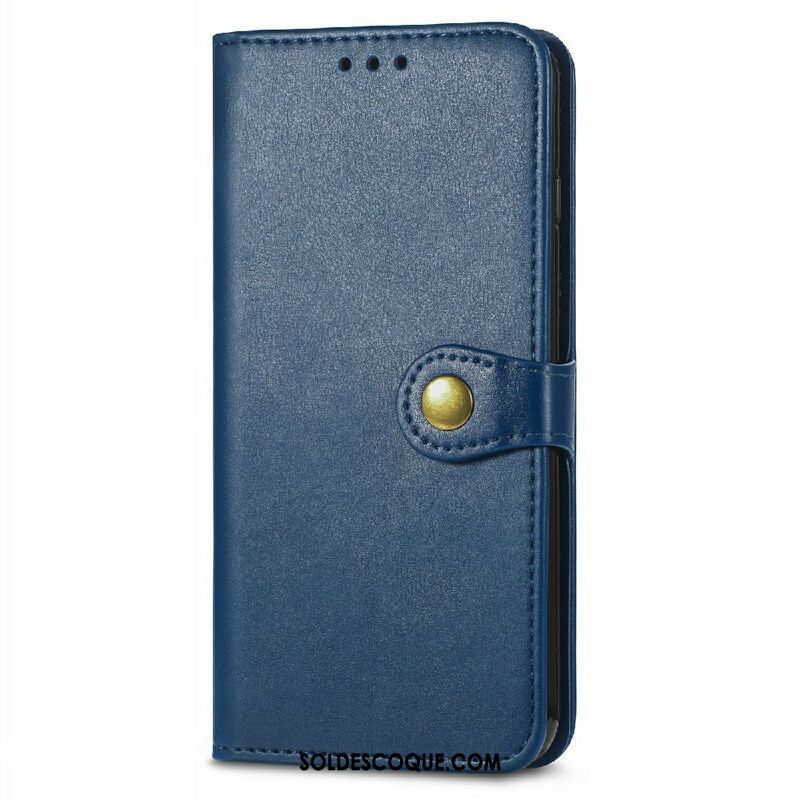 Housse iPhone 13 Mini Simili Cuir et Fermoir Vintage