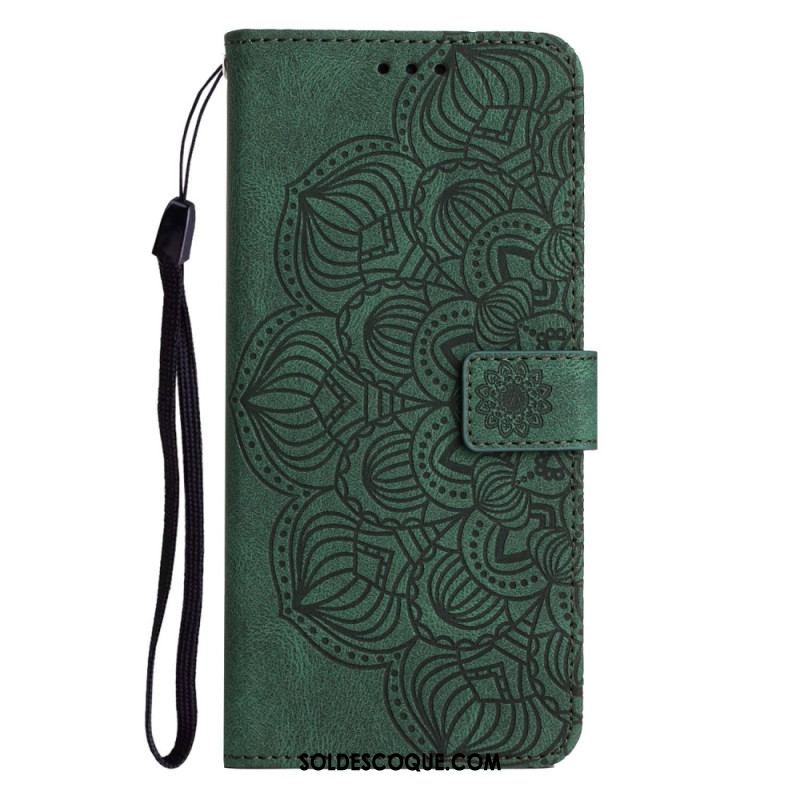 Housse iPhone 14 Plus Mandala avec Lanière