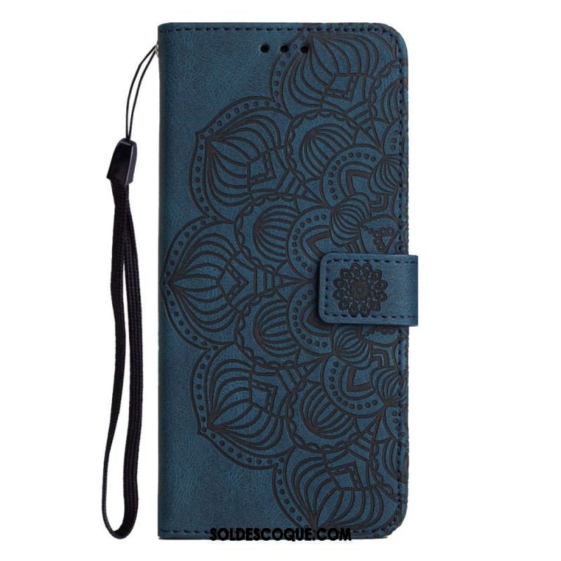 Housse iPhone 14 Plus Mandala avec Lanière