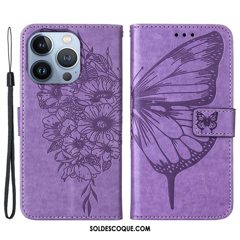 Housse iPhone 14 Plus Papillon Design