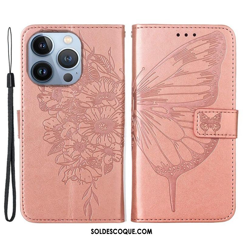 Housse iPhone 14 Plus Papillon Design