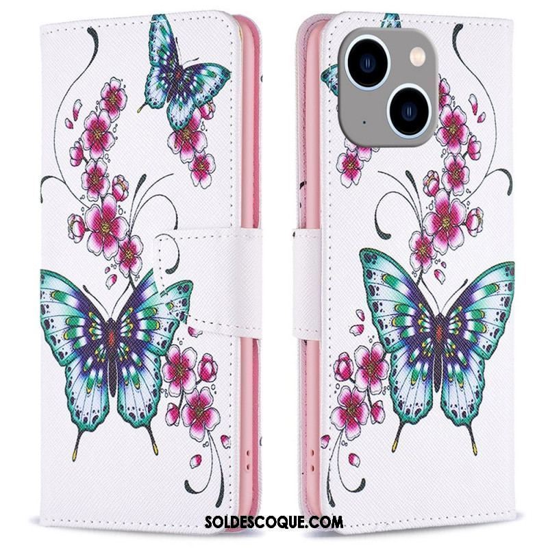 Housse iPhone 14 Plus Papillons du Monde