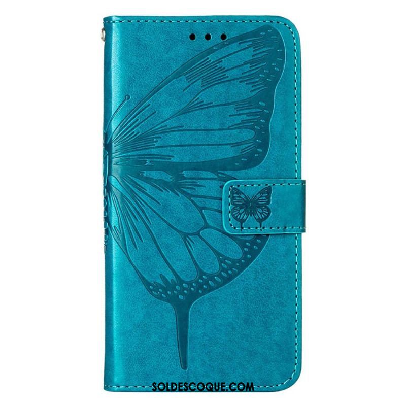 Housse iPhone 14 Pro Max Papillon Baroque à Lanière