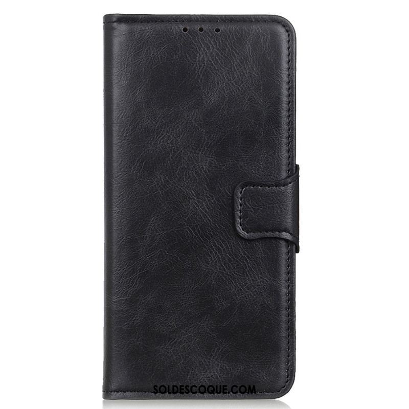 Housse iPhone 14 Pro Style Cuir Fermoir Réversible