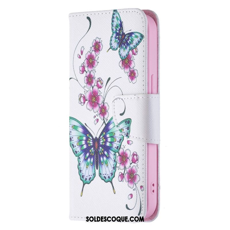 Housse iPhone 15 Papillons en Vol