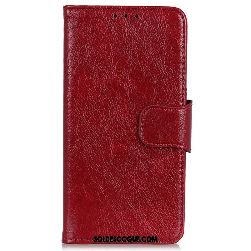 Housse iPhone 15 Plus Cuir Nappa Fendu