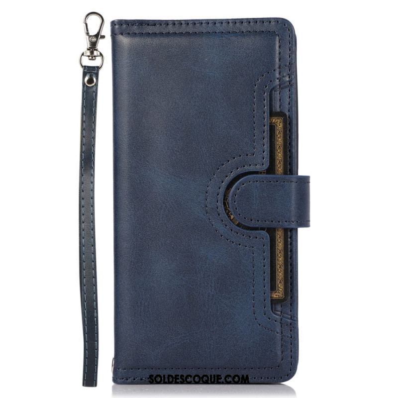 Housse iPhone 15 Plus Multi-Cartes et Pochette Frontale