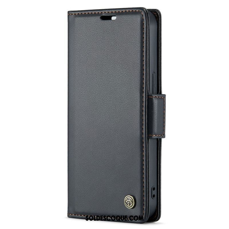 Housse iPhone 15 Plus Style Cuir CASEME