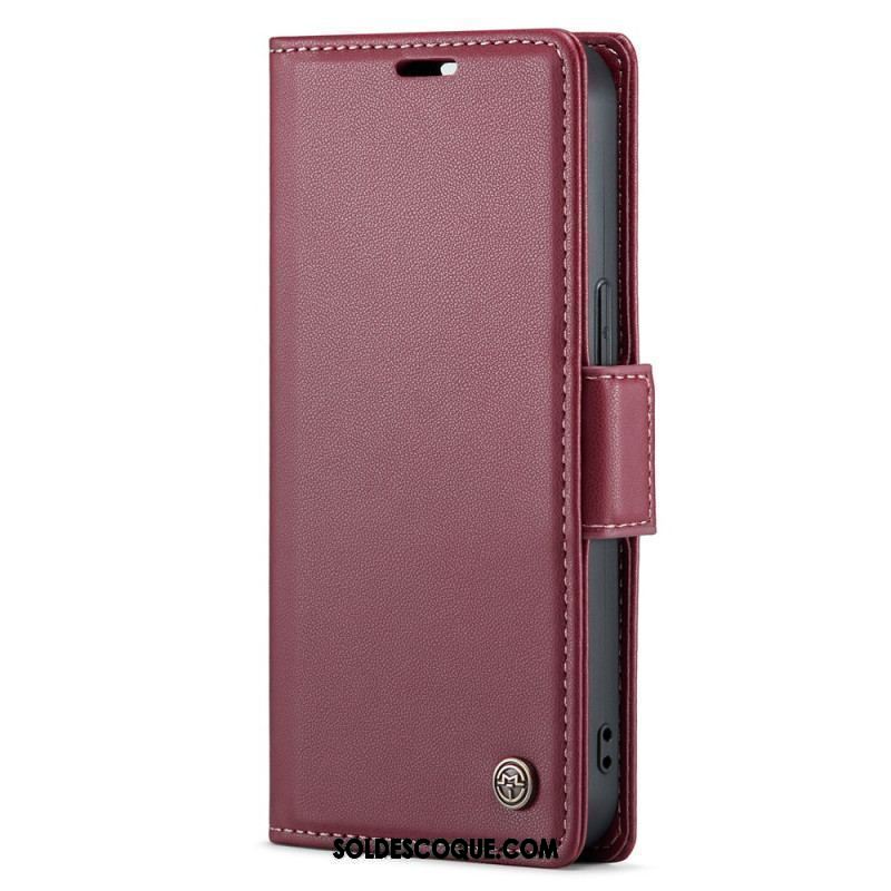 Housse iPhone 15 Plus Style Cuir CASEME