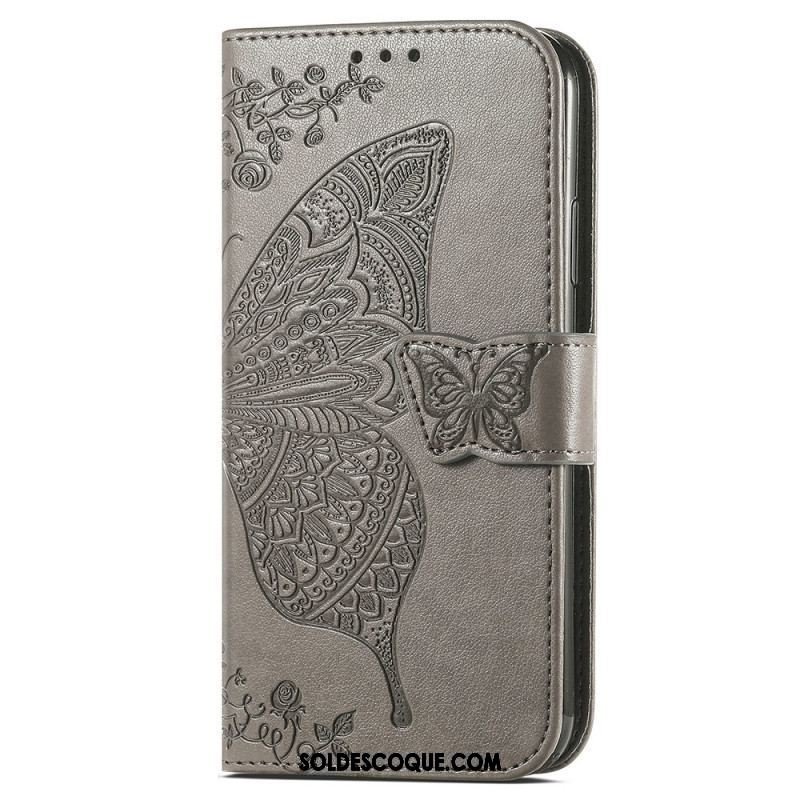 Housse iPhone 15 Pro Papillon Baroque