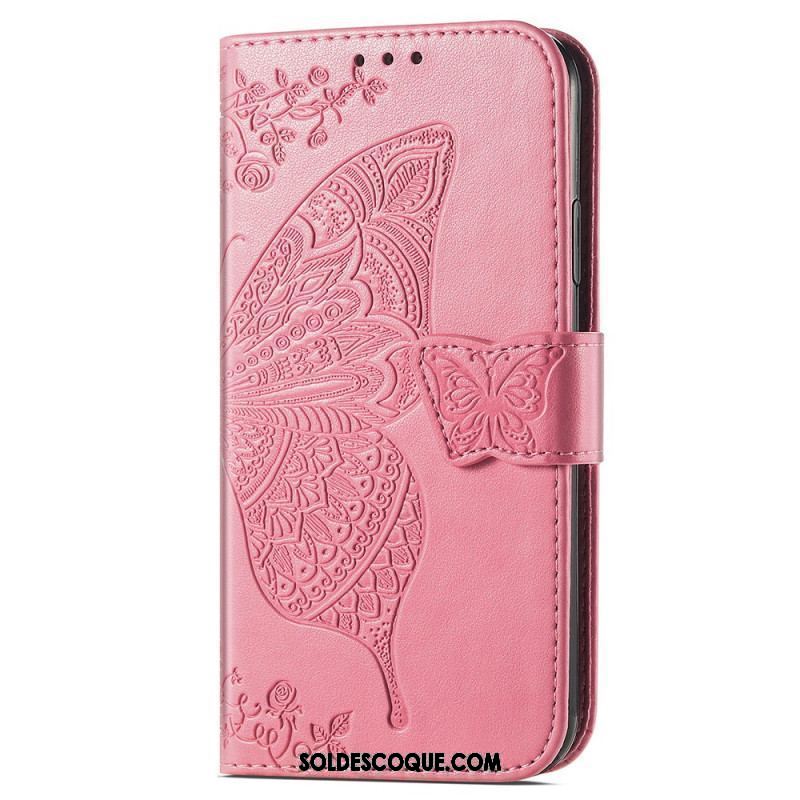 Housse iPhone 15 Pro Papillon Baroque