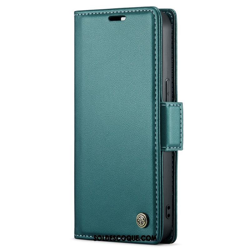 Housse iPhone 15 Style Cuir CASEME