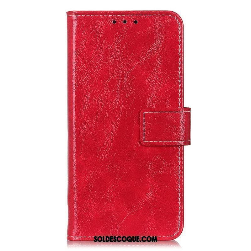 Housse iPhone 15 Vernie avec Coutures Apparentes