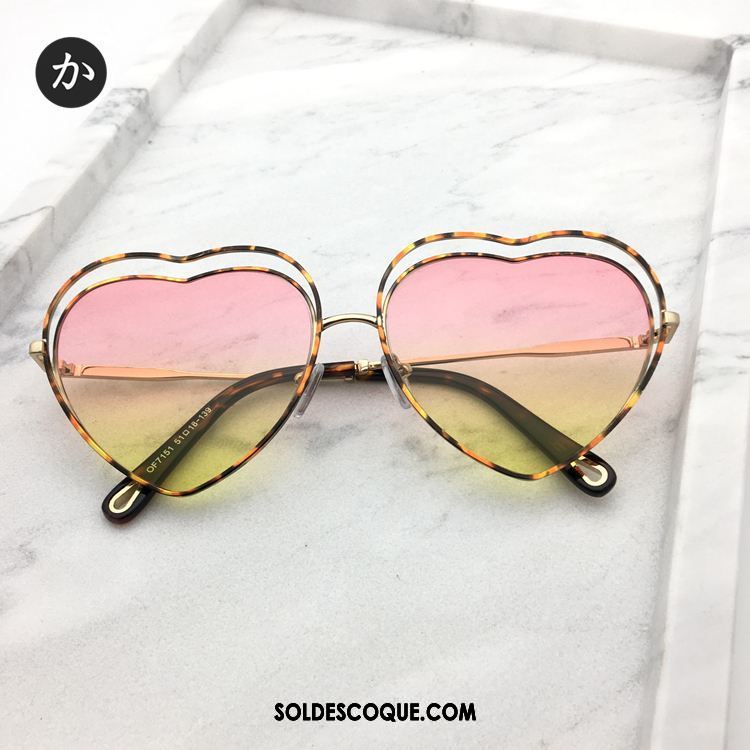 Lunettes De Soleil Femme Amour Gros Gris Rétro Cœur En Ligne