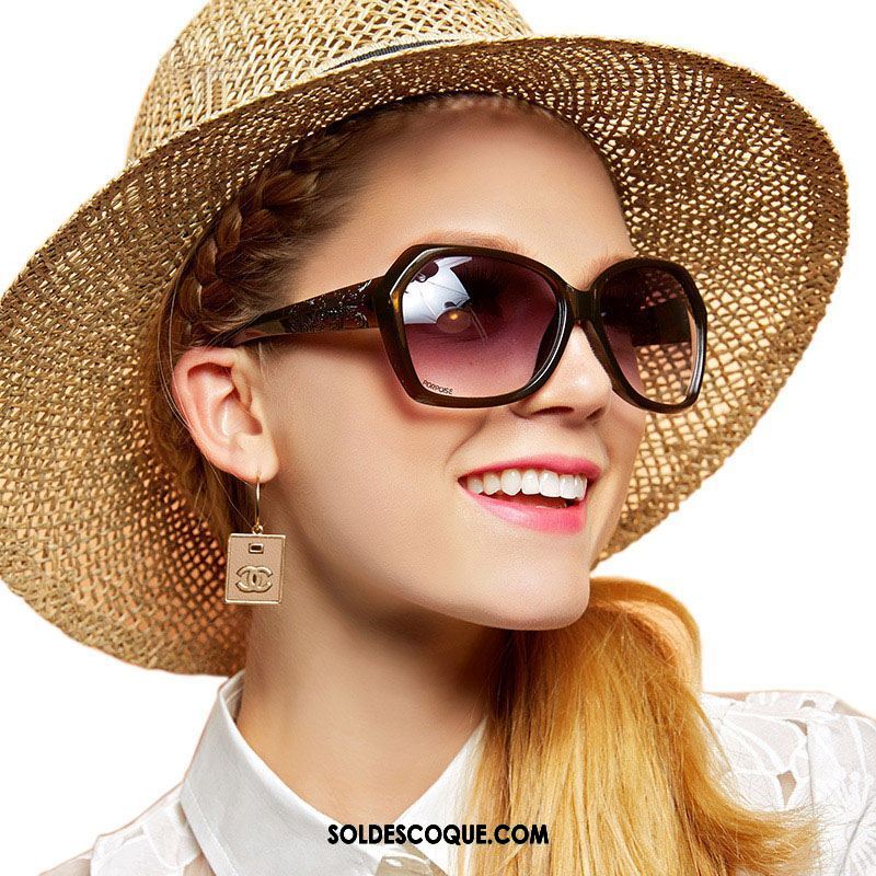 Lunettes De Soleil Femme Conduire Anti-uv Noir Gros Tendance France