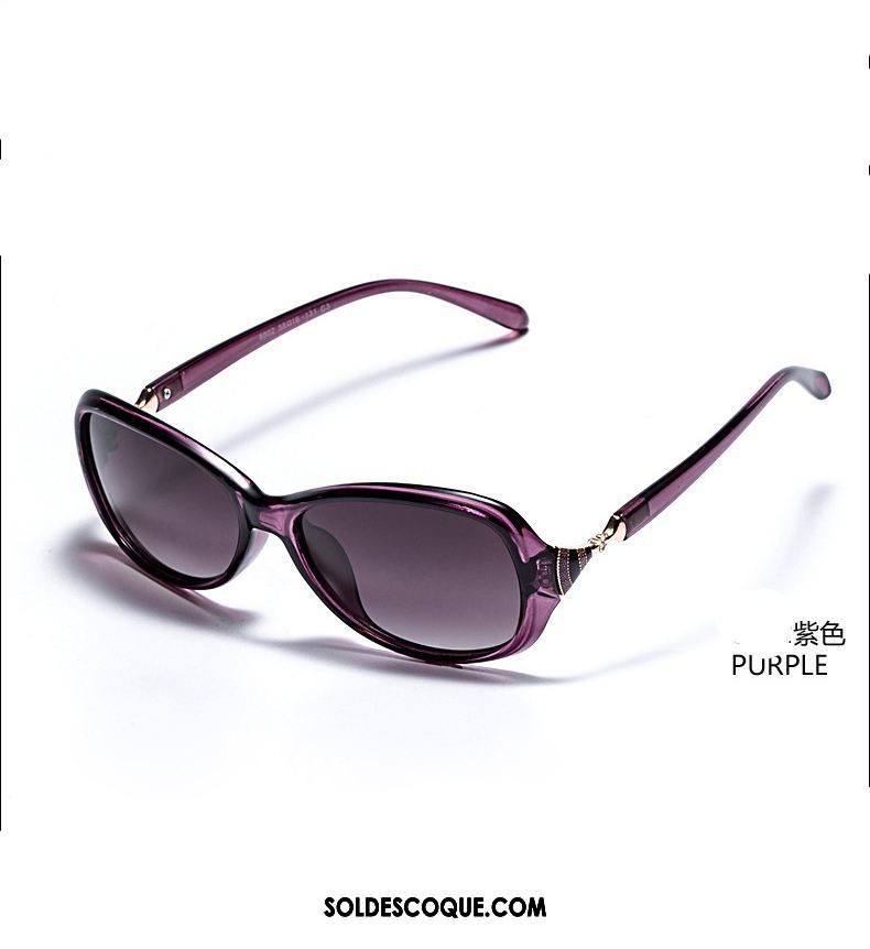 Lunettes De Soleil Femme Conduire Super Léger Mode Noir Anti-uv Pas Cher