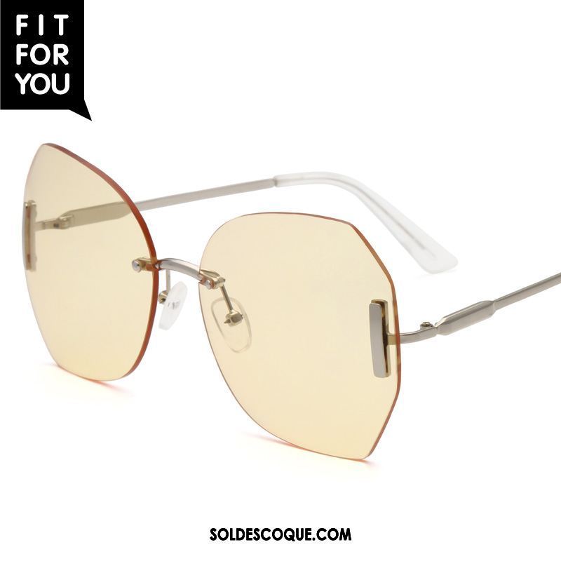 Lunettes De Soleil Femme Mode Rétro Cristal Tendance Dégradé Soldes