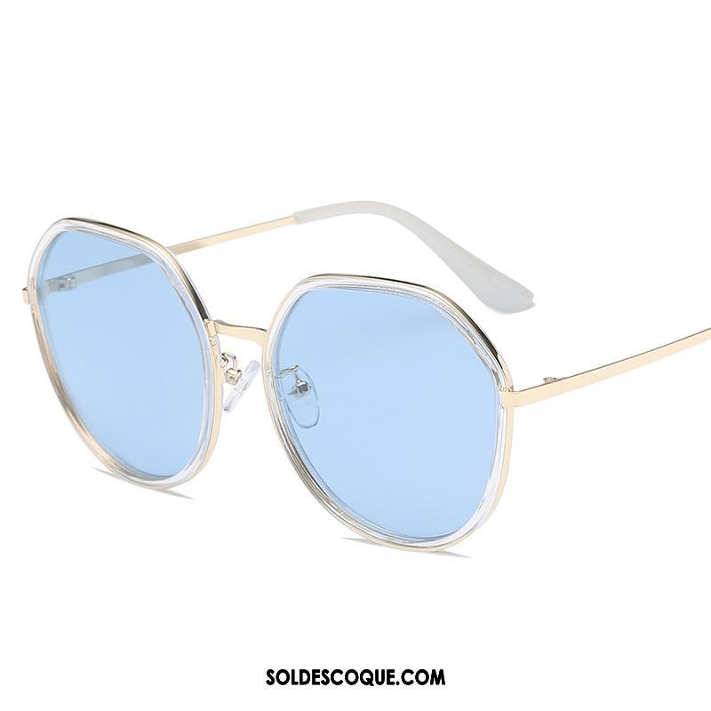 Lunettes De Soleil Femme Tendance Bleu Rétro Le Nouveau Célébrité Pas Cher