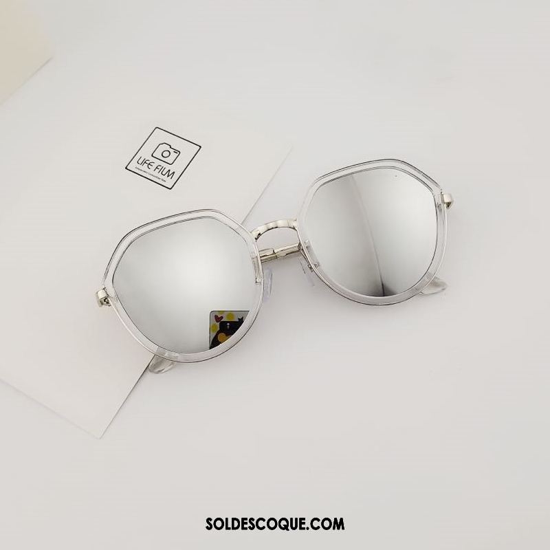 Lunettes De Soleil Femme Tendance Bleu Rétro Le Nouveau Célébrité Pas Cher