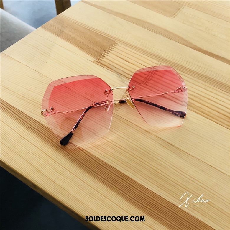 Lunettes De Soleil Femme Tendance Rouge Visage Rond Gros Mode Soldes