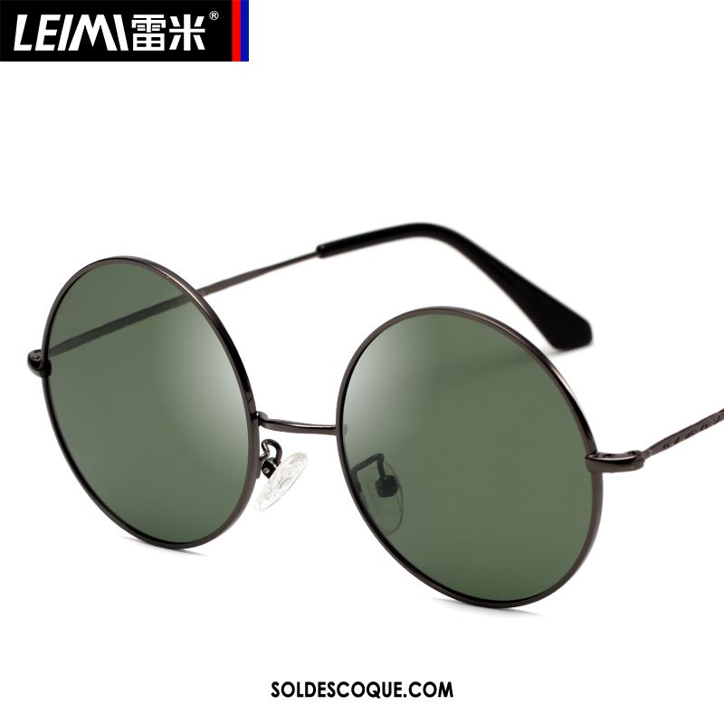 Lunettes De Soleil Homme Bleu Femme Le Nouveau Conduire Rond En Ligne