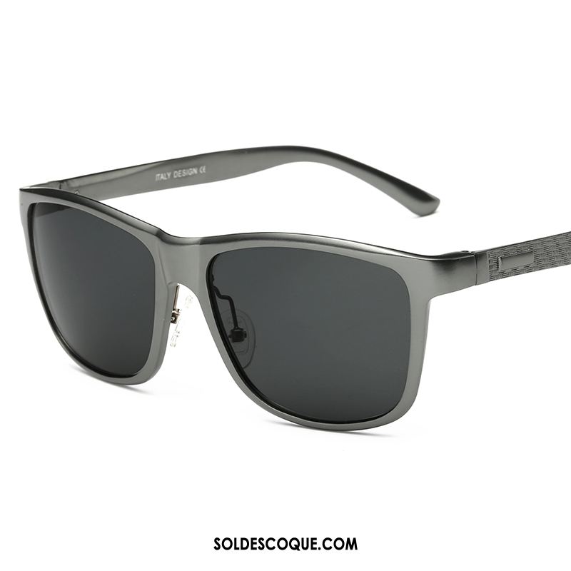 Lunettes De Soleil Homme Bleu Tendance Gros Célébrité Magnésium D'aluminium En Vente