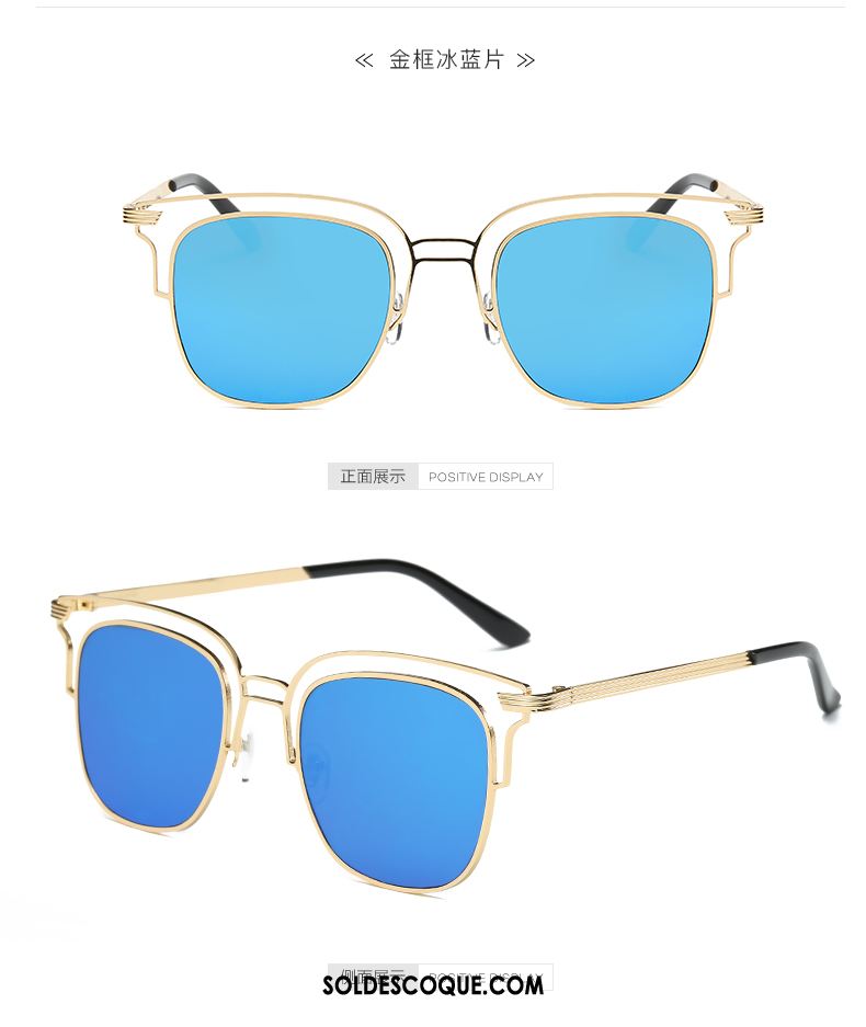 Lunettes De Soleil Homme Bleu Tendance Sport Conduire Chauffeur Soldes