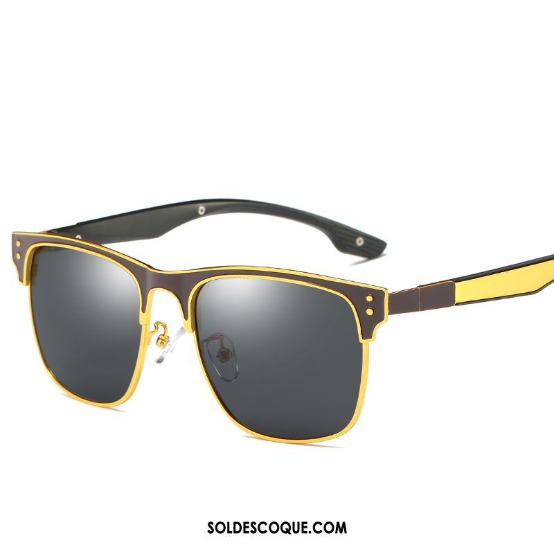 Lunettes De Soleil Homme Conduire All-match Mode Personnalité Bleu Pas Cher