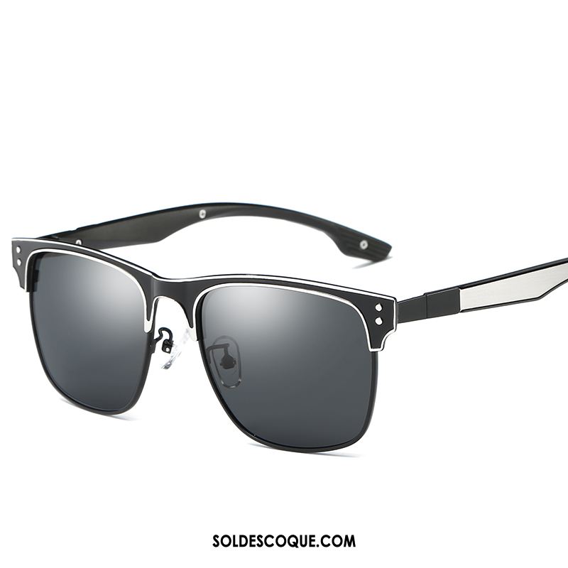 Lunettes De Soleil Homme Conduire All-match Mode Personnalité Bleu Pas Cher